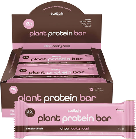 Plant Protein Bar Choc Rocky Road 12x60g
