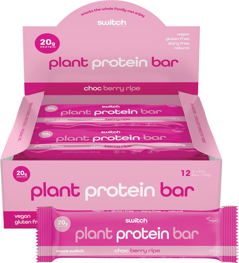 Plant Protein Bar Choc Berry Ripe 12x60g