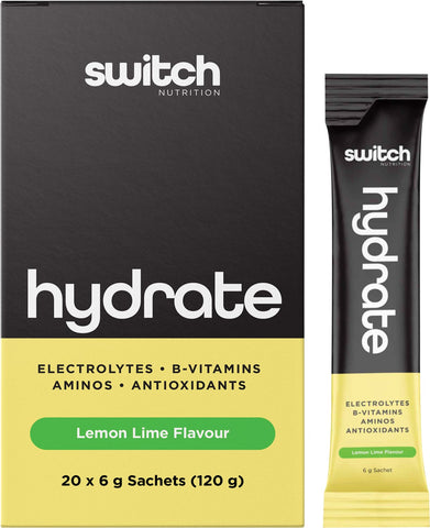 Hydrate Electrolytes No Added Sugar Lemon Lime 20x6g