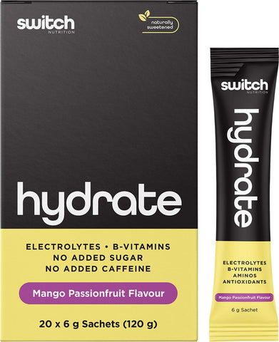 Hydrate Electrolytes No Added Sugar Mango Passionfruit 20x6g