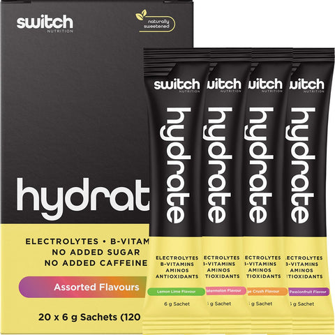 Hydrate Electrolytes No Added Sugar Assorted Flavours 20x6g