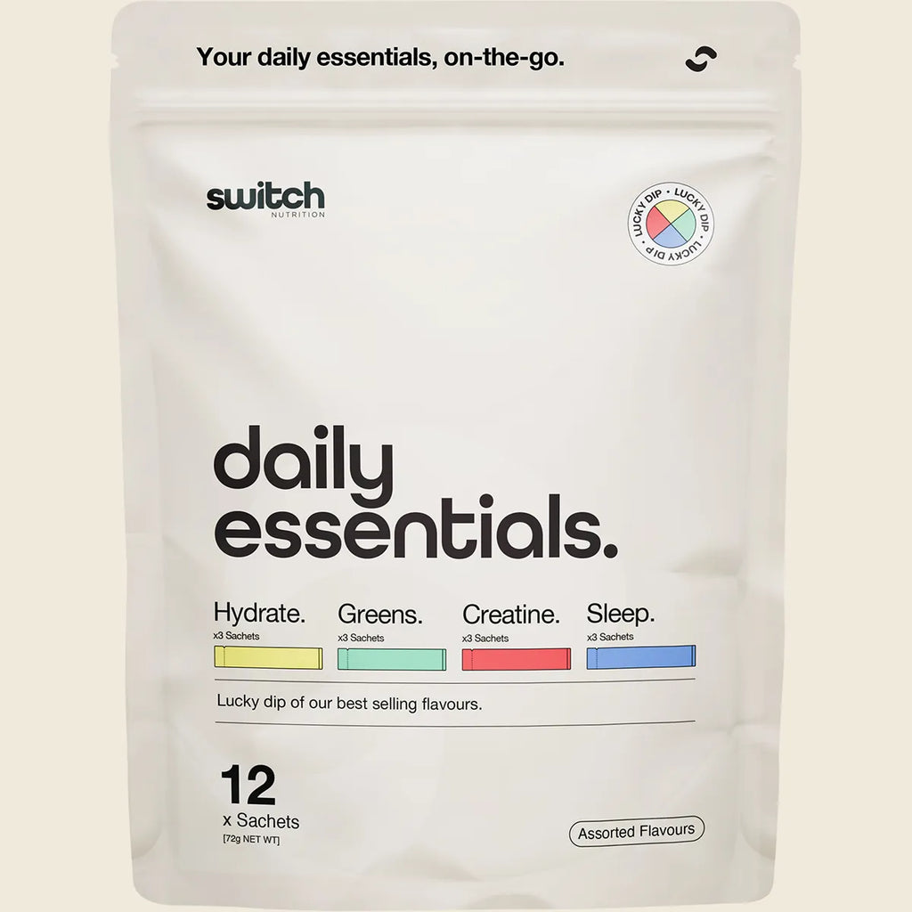 Daily Essentials Sachets Hydrate Greens Creatine Sleep 12pk