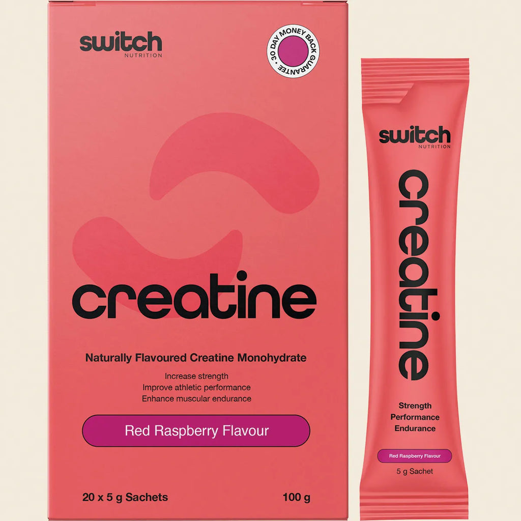 Creatine Monohydrate Sachets Red Raspberry 20x5g