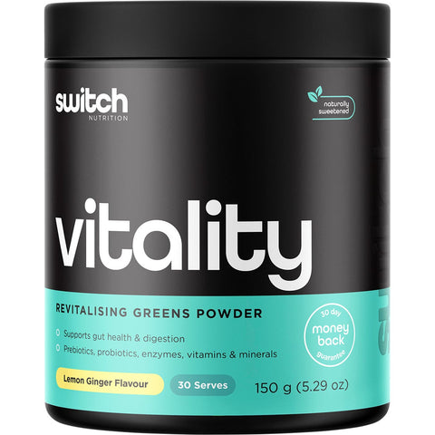Vitality Revitalising Greens Powder Lemon Ginger 150g