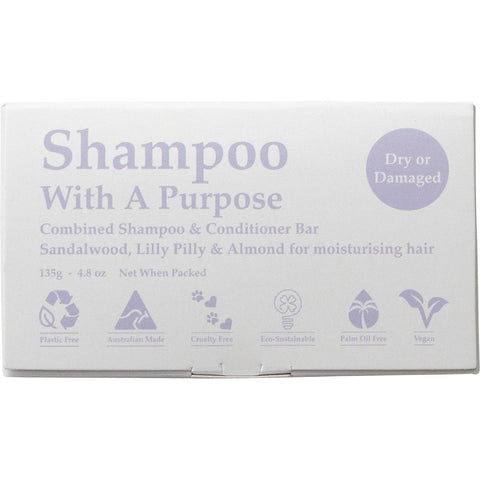 Shampoo & Conditioner Bar Dry or Damaged Hair 135g