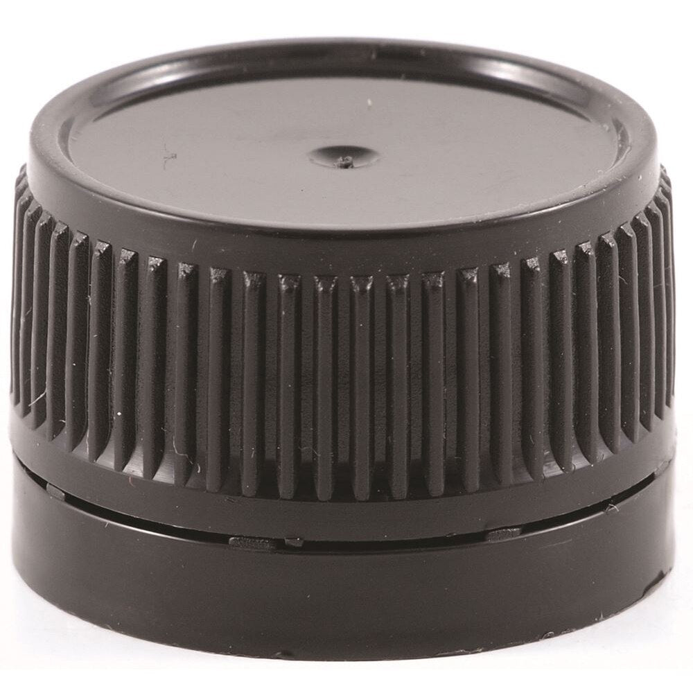 Screw Cap Tamper Evident Black 28mm