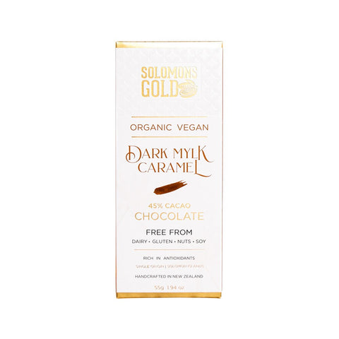 Solomons Gold Org Choc Dark Mylk Caramel 55g
