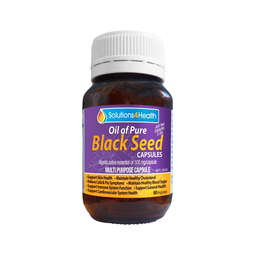 Solut 4 Health Oil Pure Black Seed 60vc