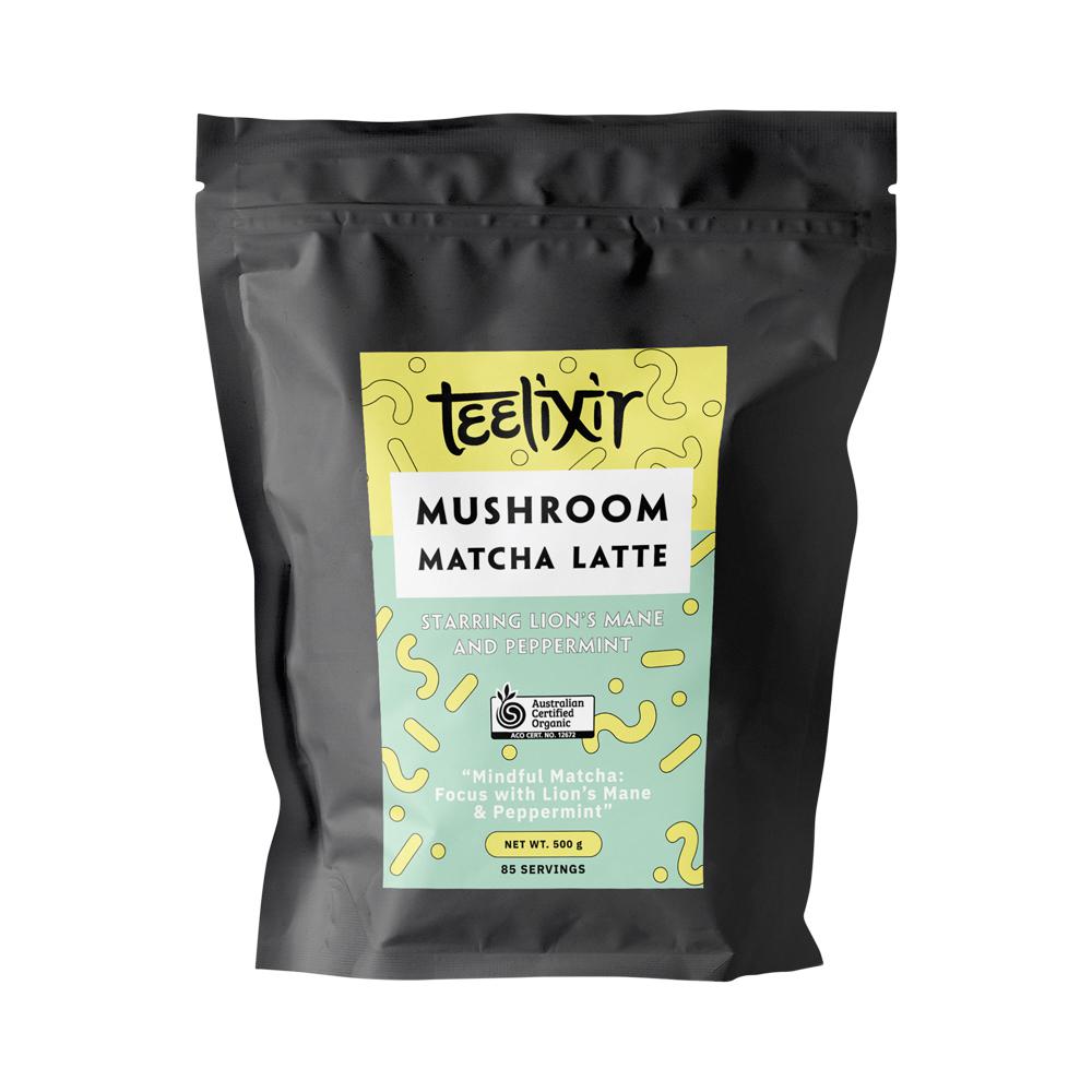 Teelixir Organic Mushroom Latte Matcha 500g