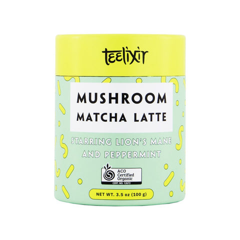 Teelixir Organic Mushroom Latte Matcha 100g