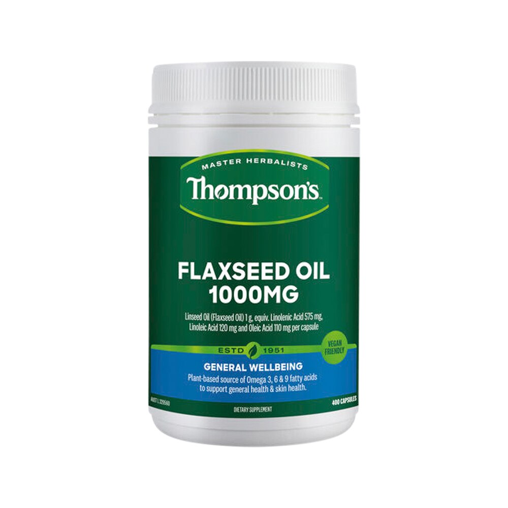 Thompsons Flaxseed Oil 1000mg 400c
