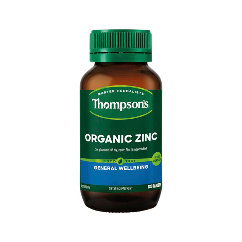 Thompsons Organic Zinc 180t