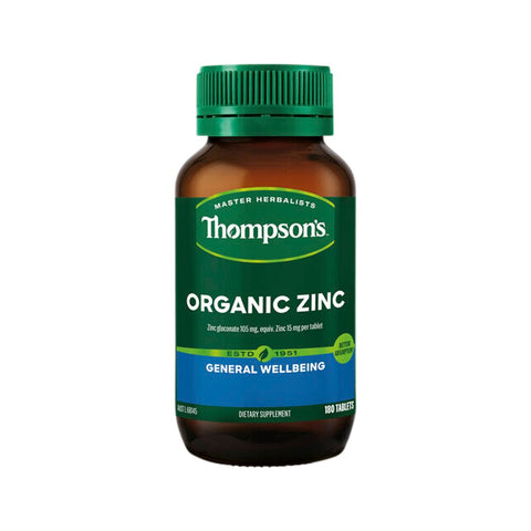 Thompsons Organic Zinc 180t