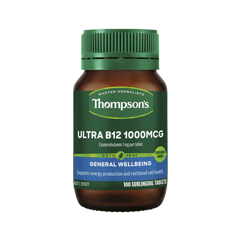 Thompsons Ultra B12 1000mcg Sublingual 100t