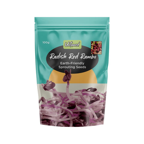 Untamed Health Sprouting Seeds Red Radish Rambo 100g