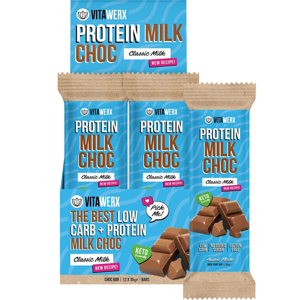 Protein Milk Choc Bar 12x35g
