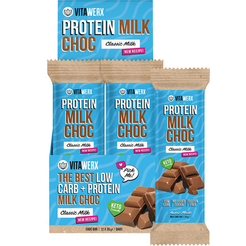 Protein Milk Choc Bar 12x35g