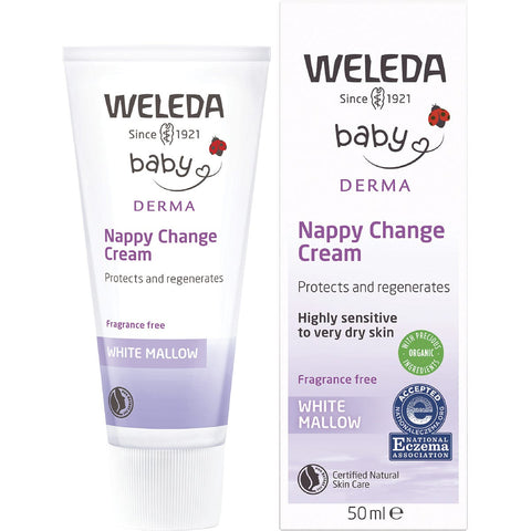 Baby Nappy Change Cream White Mallow Fragrance Free 50ml