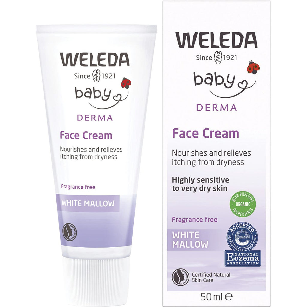 Baby Derma Face Cream White Mallow Fragrance Free 50ml