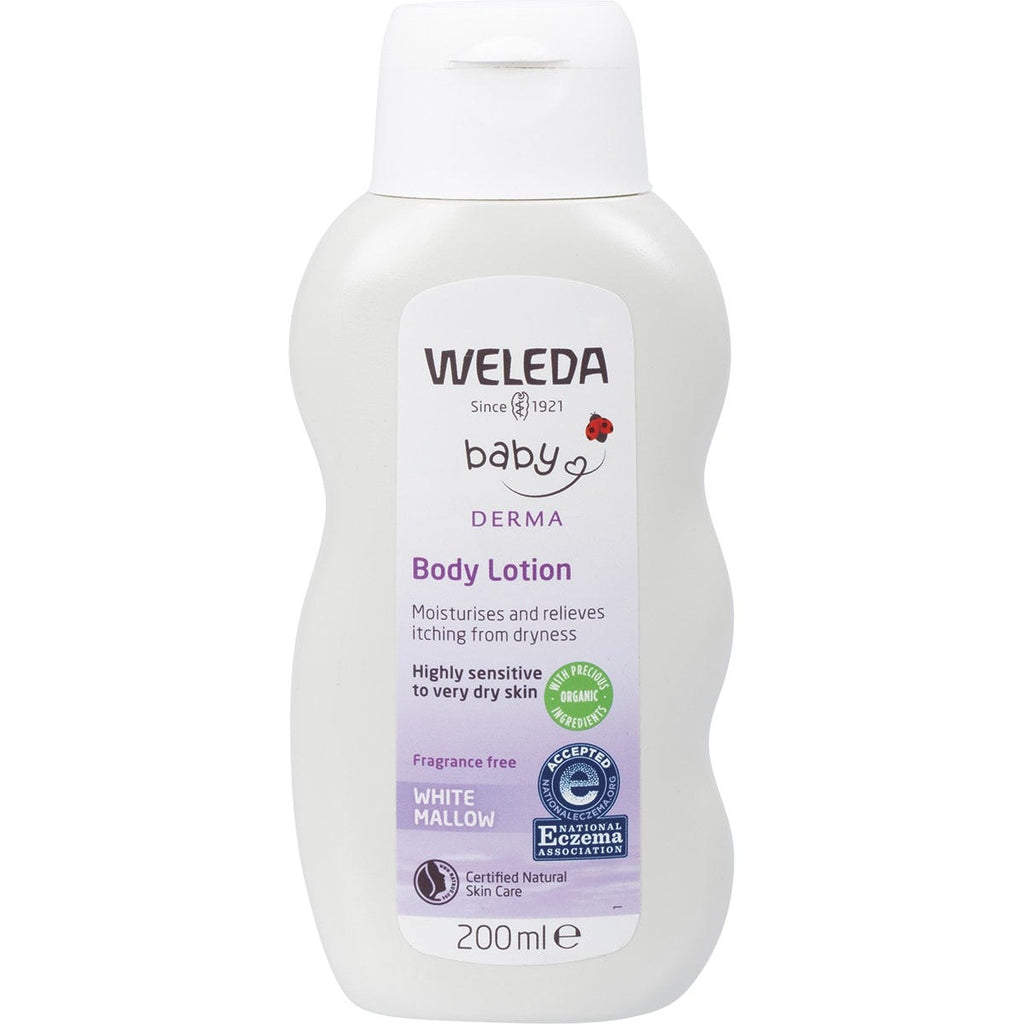 Baby Derma Body Lotion White Mallow Fragrance Free 200ml
