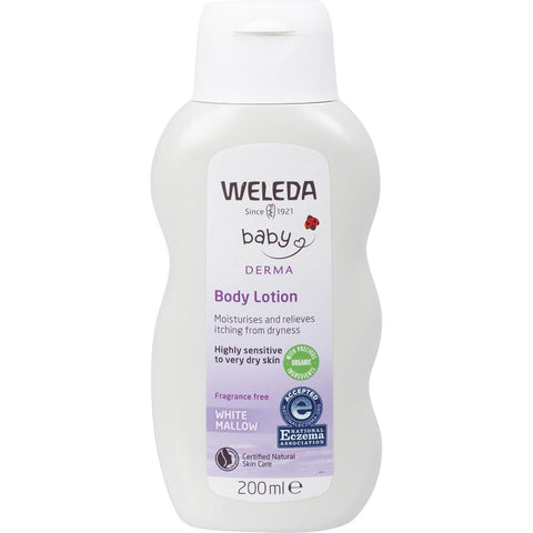 Baby Derma Body Lotion White Mallow Fragrance Free 200ml