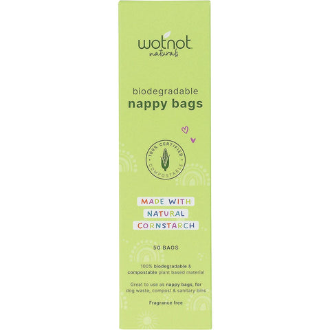 Biodegradable Nappy Bags 100% Compostable 50pk
