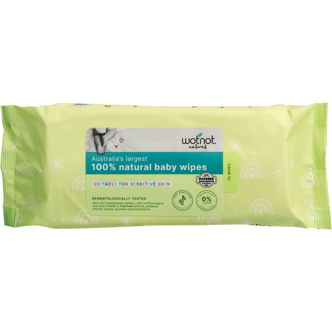 Natural Baby Wipes 70pk