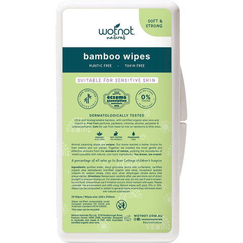 Natural Baby Wipes with Case 20pk