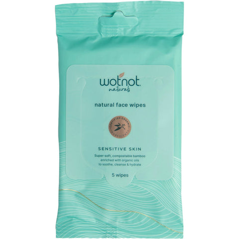 Natural Face Wipes Sensitive 5pk