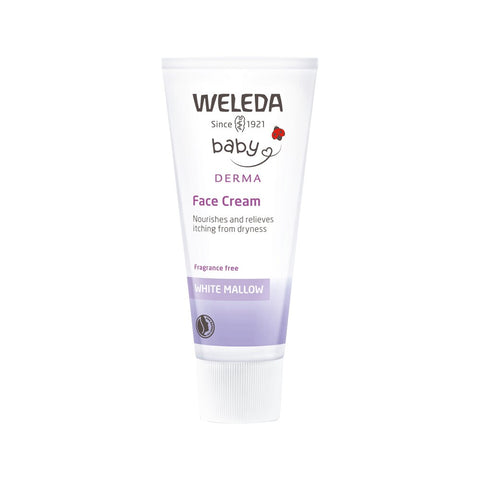 Weleda Baby Derma Face Cream White Mallow Frag Free 50ml
