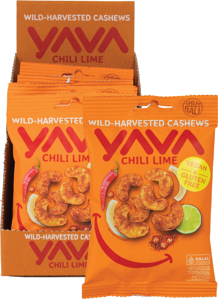 Wild-Harvested Cashews Chili Lime 10x35g