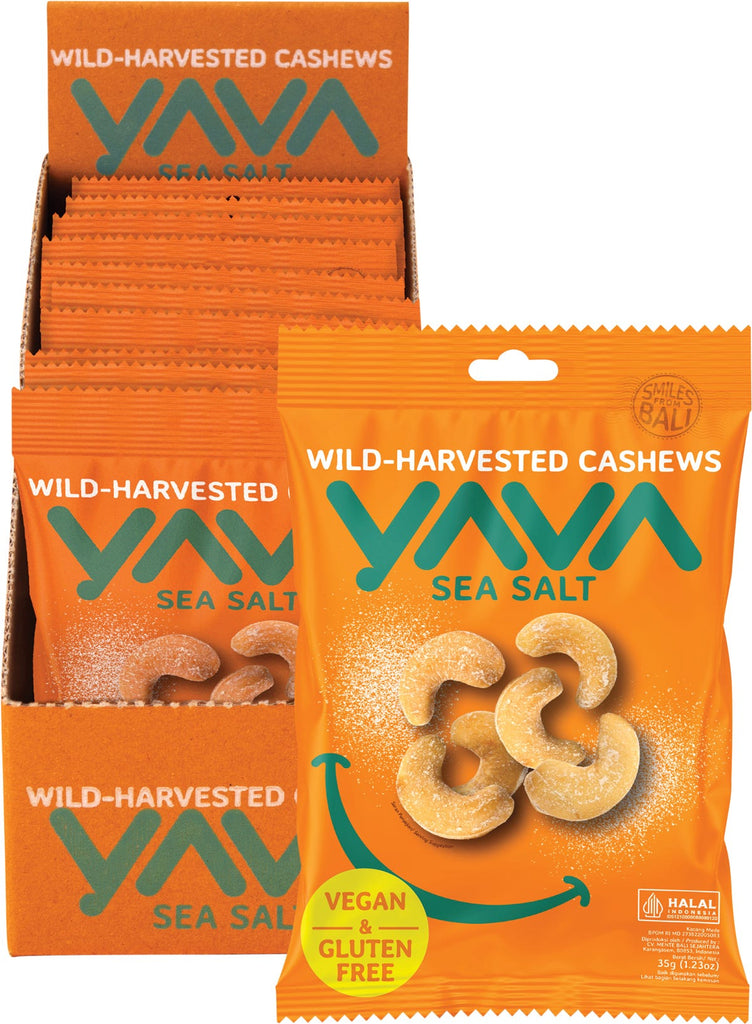 Wild-Harvested Cashews Sea Salt 10x35g