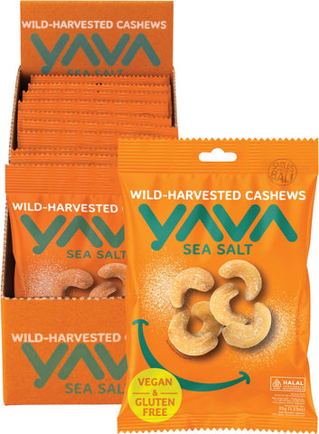 Wild-Harvested Cashews Sea Salt 10x35g