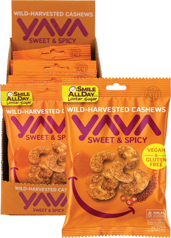 Wild-Harvested Cashews Sweet & Spicy 10x35g