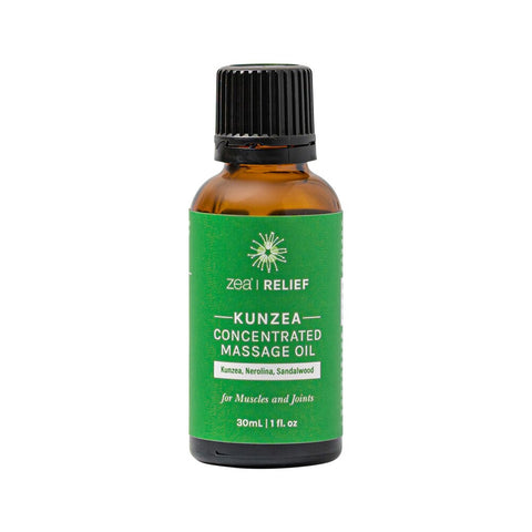 Zea Relief Massage Oil Kunzea Concentrated 30ml